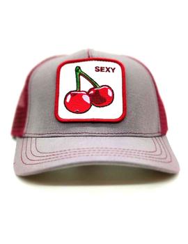 Gorras Ana Boyer Cereza Sexy gris