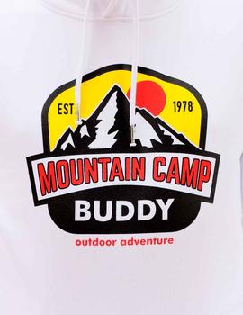 Sudadera Buddy Mountain blanca para hombre