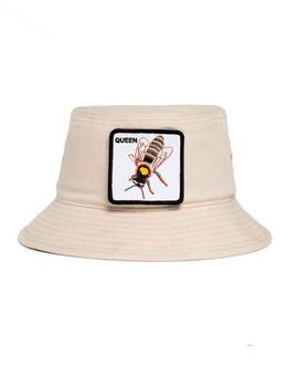 Gorro pescador Goorin Bros abeja reina color crema