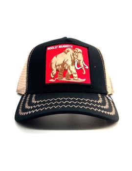 Gorra Goorin Bros negra Elefante parche rojo