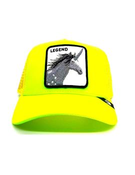 Gorra Goorin Bros unicornio Legend amarillo flúor