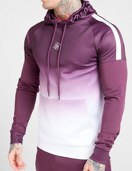 Sudadera capucha morada para hombre