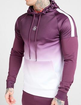 Sudadera Siksilk capucha morada para hombre