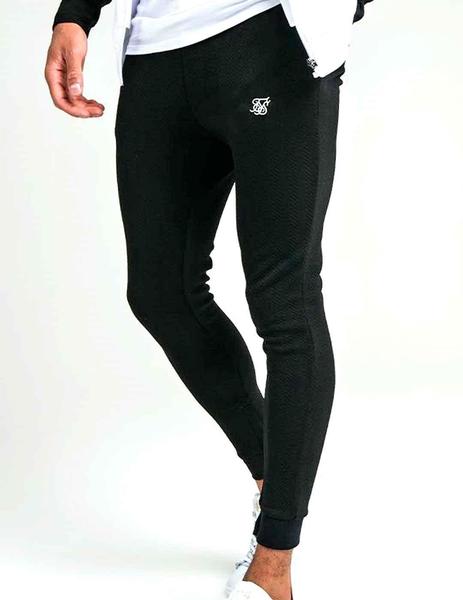 Pantalón chándal SikSilk negro pitillo