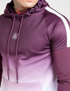 Sudadera Siksilk capucha morada para hombre