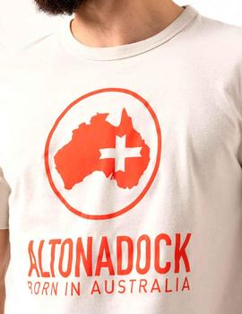 Camiseta Altona Dock Born in Australia logo rojo