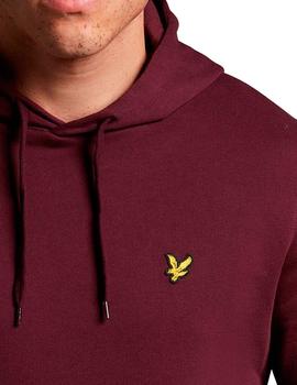Sudadera Lyle Scott granate para hombre