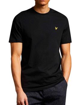 Camiseta básica Lyle & Scott negra para hombre