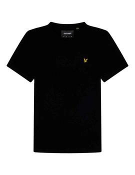 Camiseta básica Lyle & Scott negra para hombre