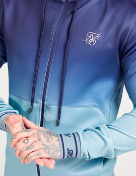 Chaqueta Siksilk Agility Zip azul para hombre