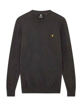 Jersey básico Lyle Scott gris oscuro para hombre