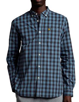 Camisa manga larga Lyle Scott cuadro grande azul