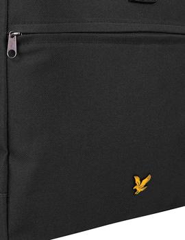 Mochila Lyle Scott negra Roll Top Backpak unisex