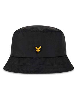 Gorro pescador Lyle Scott negro Ripstop Bucket