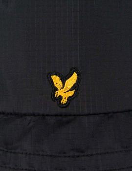Gorro pescador Lyle Scott negro Ripstop Bucket