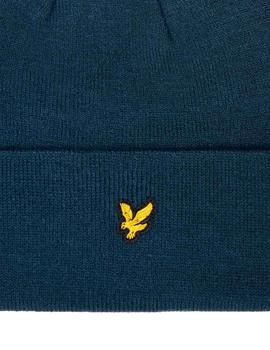 Gorro Lyle Scott azul marino para frío