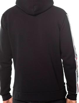 Sudadera 11 Degrees media cremallera negra hombre