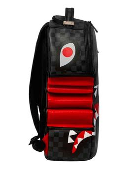 Mochila Sprayground negra con mordisco de tiburón