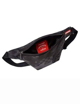 Riñonera Sprayground cuadros negros tipo bandolera