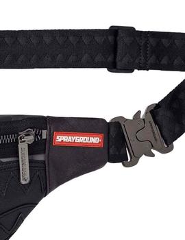 Riñonera Sprayground cuadros negros tipo bandolera