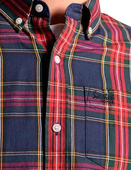 Camisa Superdry London cuadros tejanos multicolor