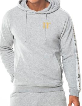 Sudadera 11 Degrees Taped Pullover gris hombre