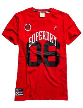 Camiseta Superdry Varsity Arch roja para hombre