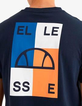 Camiseta Ellesse azul marino estampada en espalda