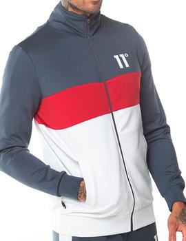 Sudadera 11 Degrees Poly Track roja para hombre