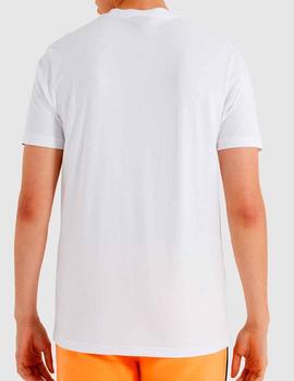 Camiseta Ellesse blanca con cuadros en el pecho
