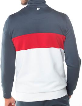 Sudadera 11 Degrees Poly Track roja para hombre