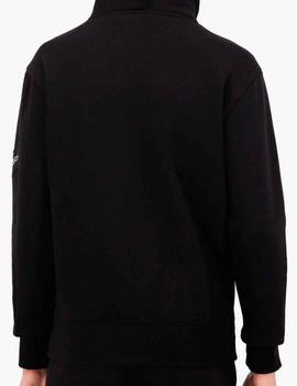 Sudadera Champion 216549 negra con logos laterales