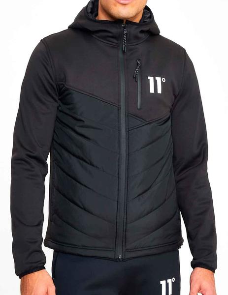 Chaqueta 11 Degrees Trek negra estilo neopreno