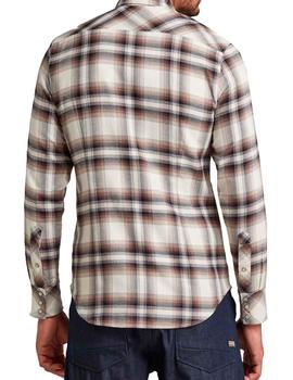 Camisa G Star Raw cuadro tejanero corte ajustado