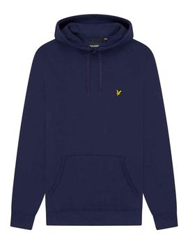 Sudadera capucha Lyle Scott azul marino lisa