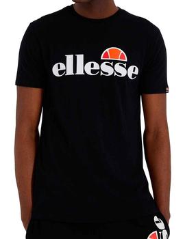 Camiseta Ellesse Prado negra logo grande