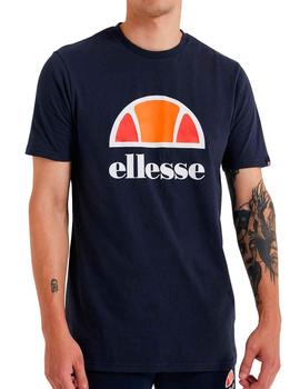 Camiseta Ellesse básica azul marino logo grande