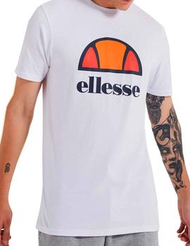 Camiseta típica Ellesse blanca logo grande