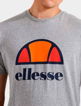 Camiseta manga corta Ellesse Dyne gris logo grande