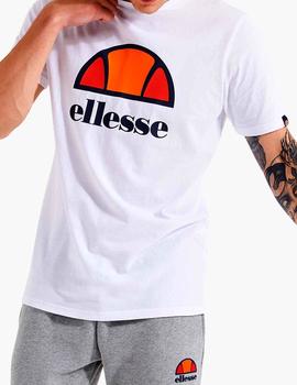 Camiseta típica Ellesse blanca logo grande