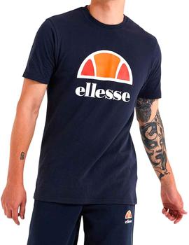 Camiseta Ellesse básica azul marino logo grande