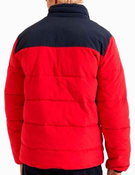 Abrigo Ellesse Nébula rojo con parches de montaña