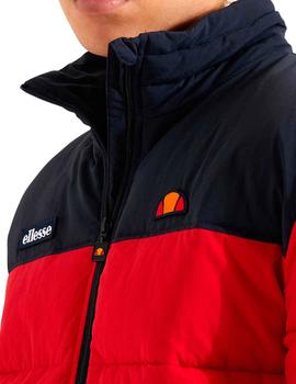 Abrigo Ellesse Nébula rojo con parches de montaña