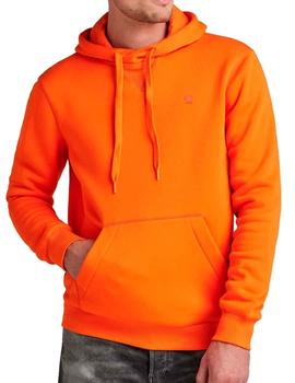 Sudadera capucha G Star Raw naranja fuerte