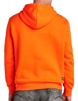 Sudadera capucha G Star Raw naranja fuerte