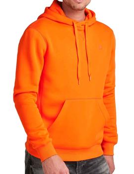 Sudadera capucha G Star Raw naranja fuerte