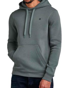 Sudadera básica G Star Raw gris con capucha