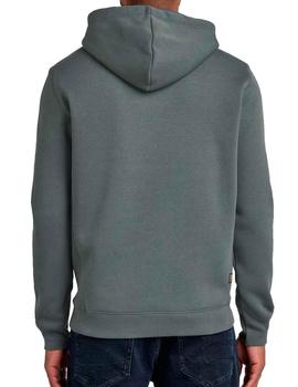 Sudadera básica G Star Raw gris con capucha