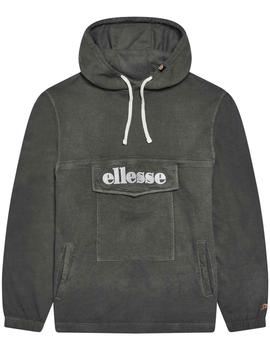 Sudadera capucha Ellesse gris efecto desgastado