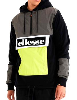 Canguro polar Ellesse gris, negro y amarillo flúor